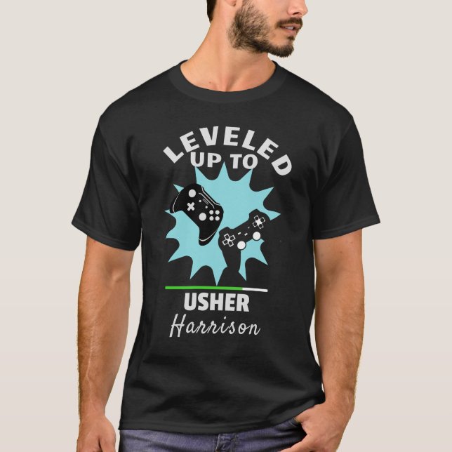 Boda Usher Levantó Camiseta Graciosa Para Gamer (Anverso)