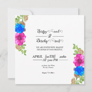 Boda Vector De Diseño De Invitación De Boda Floral