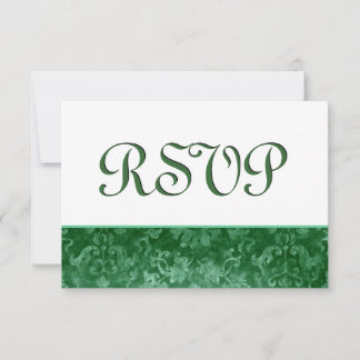 Boda verde de Damasco de Grunge RSVP