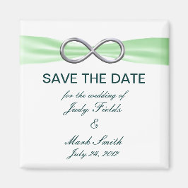 Boda Verde Infinito Salvar El Imán De La Fecha