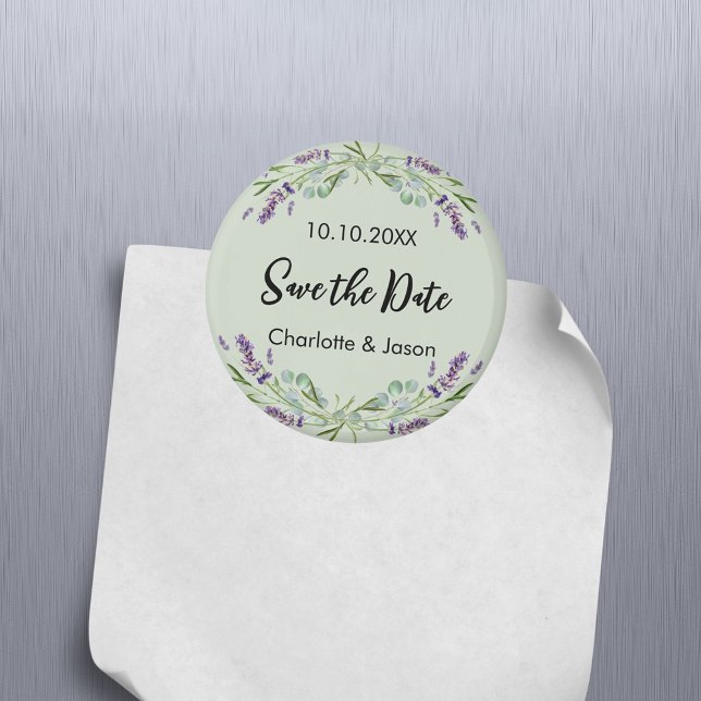 Boda verde salchicha Lavender Salve imán de la fec (Subido por el creador)