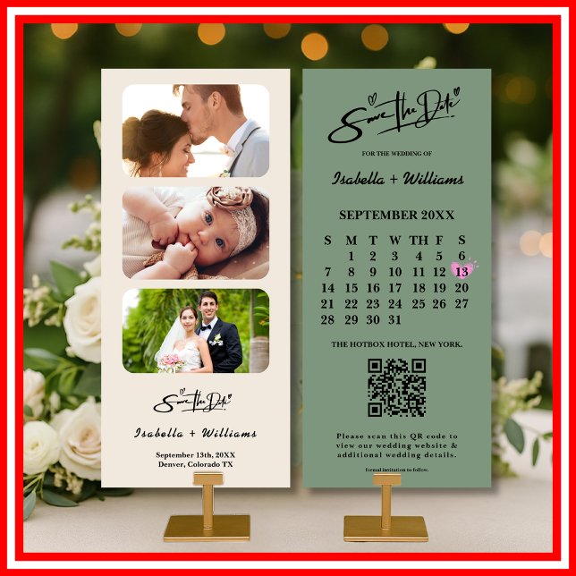 Boda Verde Salvia | Código QR del Calendario (Subido por el creador)