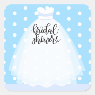 Boda Vestido Bridal Shower Pegatina