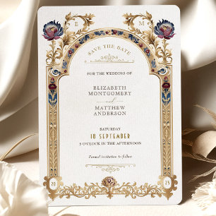 Boda victoriana Ranunculus Guardar tarjeta de fech