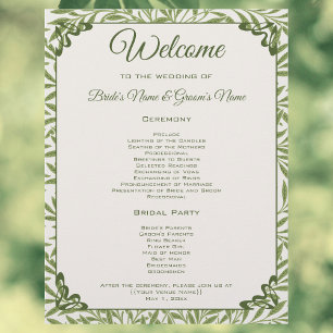 Boda Vintage, Programa de Hojas de Sauce Victorian