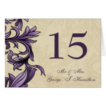 Boda violeta de marfil vintage