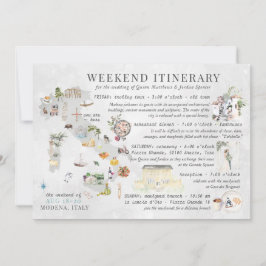 Boda Weekend en la Tarjeta Itineraria de Italia