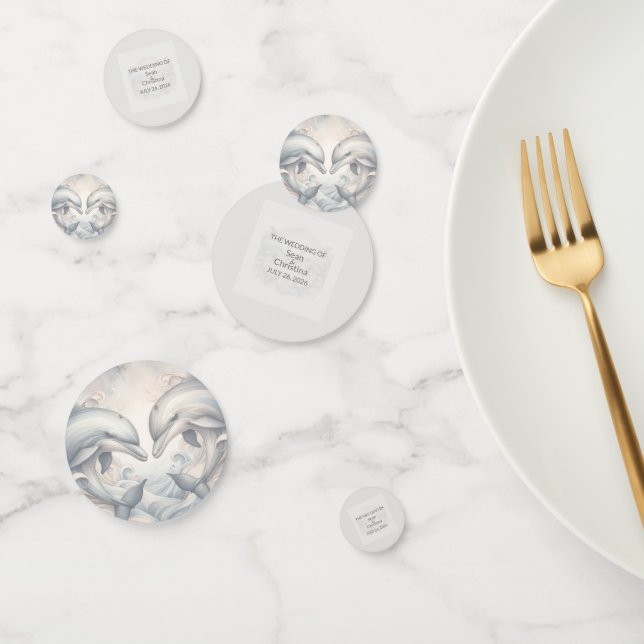 Boda Whimsy Dolphins Table Confetti (Grupo)