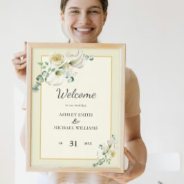 Boda White Calla Lily y Greenery Eucalyptus