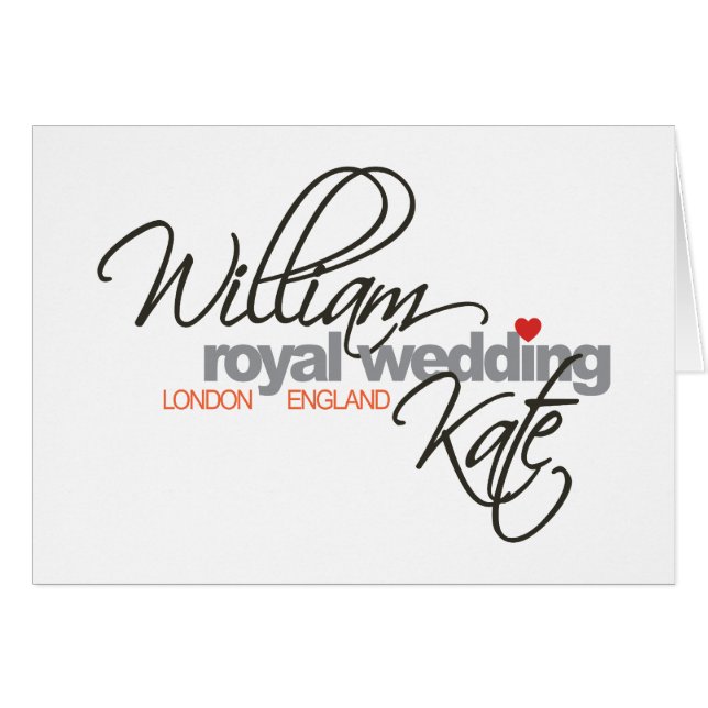 Boda William & Kate Royal (Anverso (Horizontal))