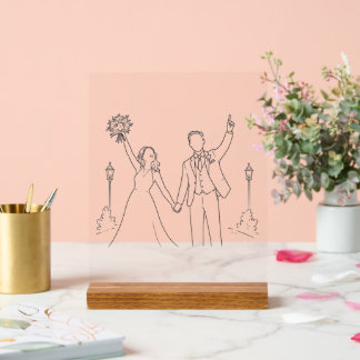 ¡Boda Woo! Letrero de Acrílico para Decoración