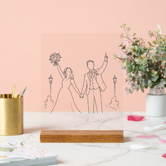 ¡Boda Woo! Letrero de Acrílico para Decoración  (Boda)