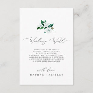 Boda Woodland Greenery Deseando Tarjeta de Bienest