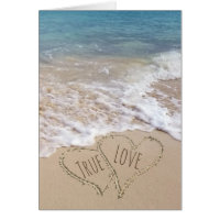 Bodas de Beach Hearts Felicitaciones