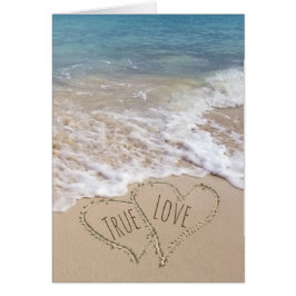 Bodas de Beach Hearts Felicitaciones