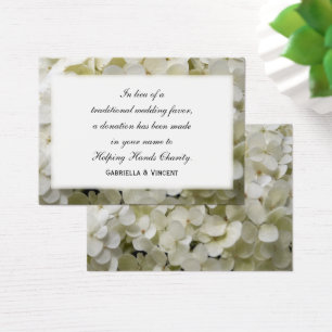 Bodas de beneficencia de Hydrangea Blanca