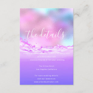 Bodas de la tarjeta de gabinete de información