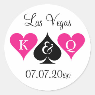 Bodas de Las Vegas favorecen a pegatinas con monog