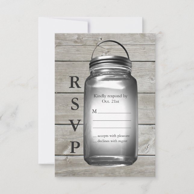 Bodas de Love Barn RSVP (Anverso)