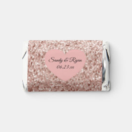 Bodas de Purpurina de Oro de Rosa Hershey's Miniat