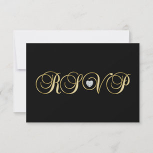 Bodas de respuesta RSVP personalizadas elegantes d