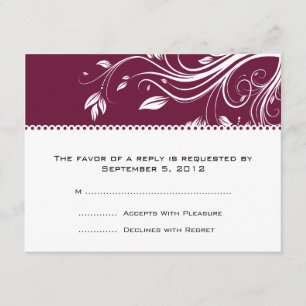 Bodas de vino y de flor blanca RSVP