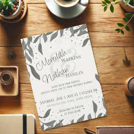 Bodas Dejan Elegante Invitación Moderno