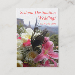 Bodas del destino de Sedona que casan la tarjeta