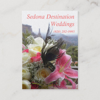 Bodas del destino de Sedona que casan la tarjeta