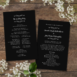 Bodas Elegantes Programas de Ceremonia Modernos Ne