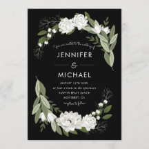 Bodas Florales Blancas - Invitación a la boda