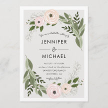 Bodas florales - Invitación a bodas