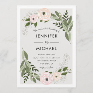 Bodas florales - Invitación a bodas