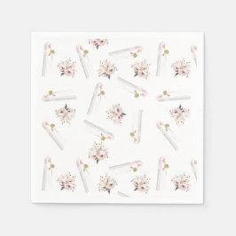 Bodas musulmanes Rosas y servilleta de papel de no