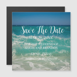 Bodas oceánicos tropicales de playa imán de olas m