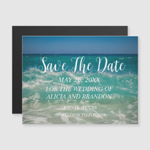 Bodas oceánicos tropicales de playa imán de olas m