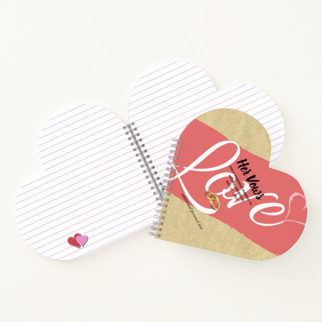 Bodas personalizadas Vow Libros Rústicos | SU VOWS (Interior)