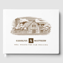 Bodas Rústicos de dibujo de granjas Libros de invi