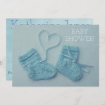 Bodegas de bebé azules invitación a la ducha de fo