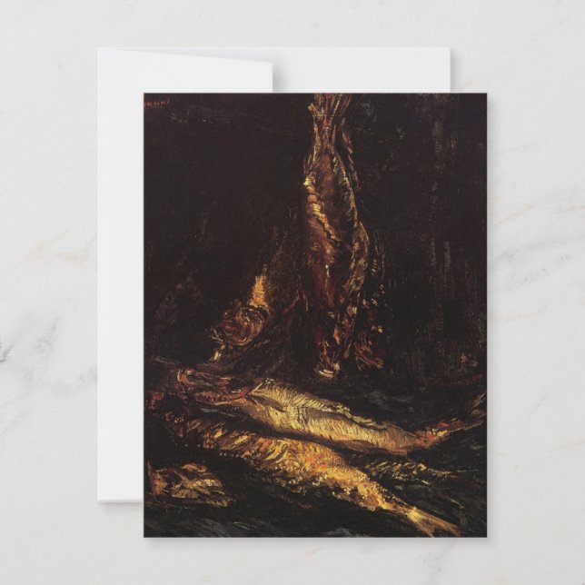 Bodegón Bloaters de Vincent van Gogh Invitación (Anverso)