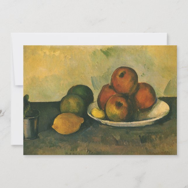 Bodegón con manzanas de Paul Cezanne (Anverso)