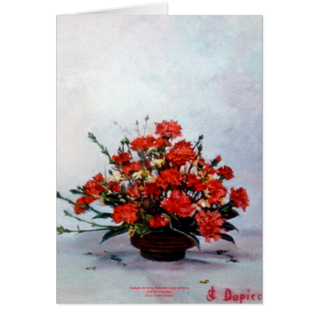 Bodegón de flores/Still life of flowers (Frente)
