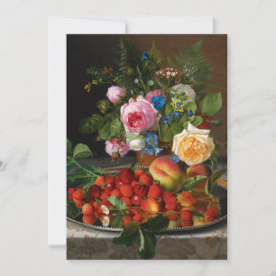 Bodegón Rosas y Fresas por Otto Ottesen