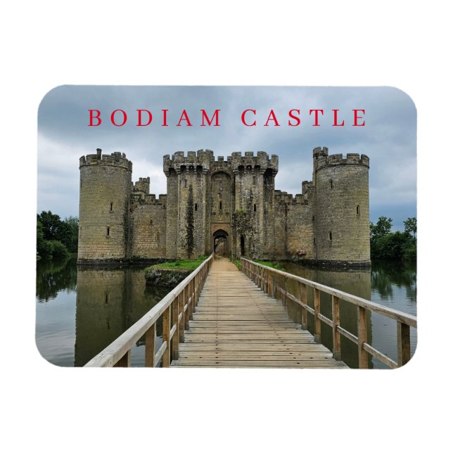 Bodiam Castle ver imán de nevera (Horizontal)