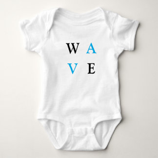 Bodies pour bébés avec écriture wave
