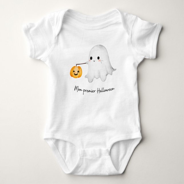 Body bébé Halloween – fantôme mignon  (Anverso)