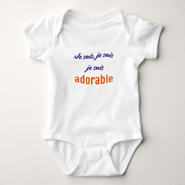 Body bébé : je suis adorable (Anverso)