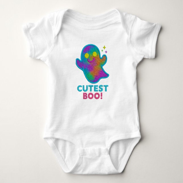 Body de bebé 100 % algodón – Diseño “Cutest Boo!”  (Anverso)