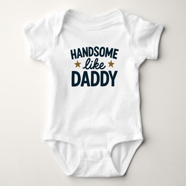Body de bebé adorable con humor para papá  (Anverso)