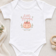 Body de bebé calabaza pequeña para anunciar embara